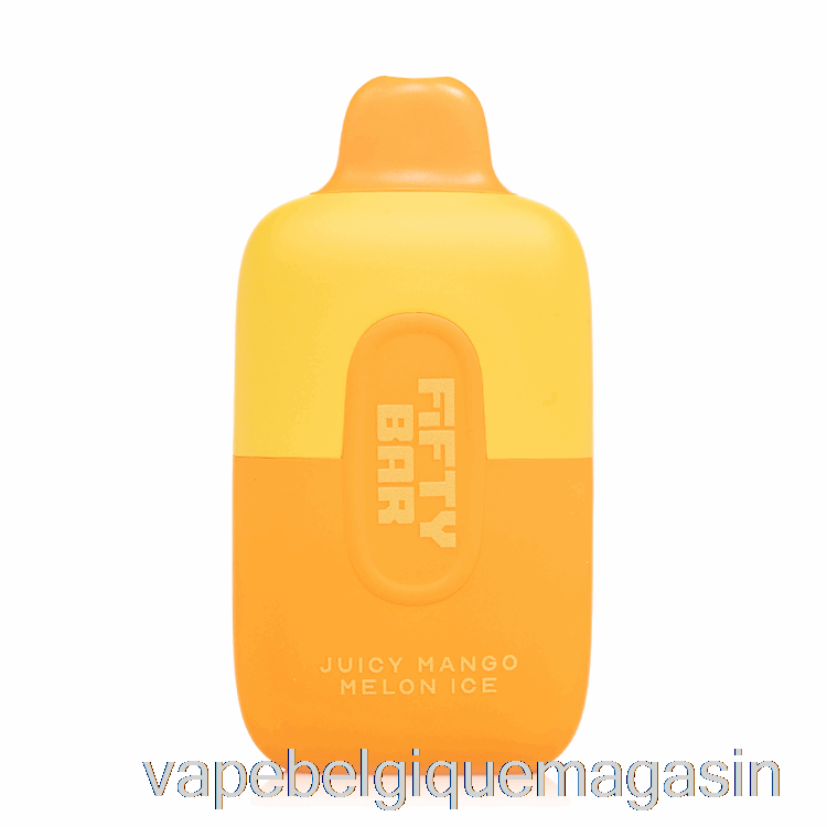 Jus De Vape Cinquante Bar 6500 Glace De Melon De Mangue Juteuse Jetable